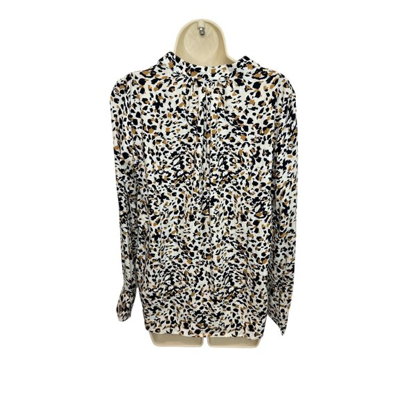 Zadig & Voltaire Tink Leo Animal Print Blouse Beige Black - Size S - Picture 6 of 6